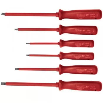 JOGO DE CHAVE DE FENDA E PHILLIPS ISOLADAS 6 PCS (150NR/160NR - 1000V) GEDORE