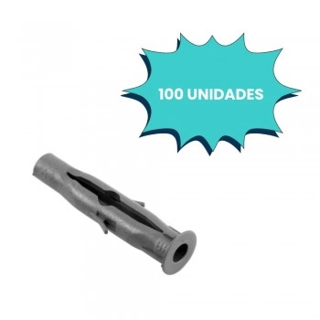 BUCHA PLASTICA N8 PAREDE OCA (CX 100 UNIDADES)