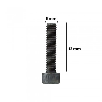PARAFUSO ALLEN C/ CABECA CILINDRICA 5 X 12MM MA ACO (CX 100 UNIDADES)