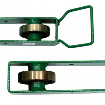 CORREDICA PARA PORTEIRA CURRAL COM ROLAMENTO VERDE (PAR) - CINFER