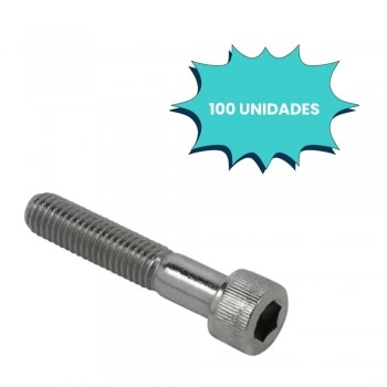 PARAFUSO ALLEN C/ CABECA CILINDRICA 1/4 X 1.1/2 UNC ACO INOX (CX 100 UNIDADES)