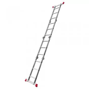 ESCADA ARTICULADA MULTIFUNCIONAL 8 EM 1 - ALUMINIO 3X4 - 12 DEGRAUS - WORKER